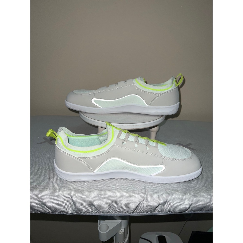 Hobibear Barefoot Shoes Mens 9.5/Womens 11 Grey Minimalist Wide Toe Box Sneakers